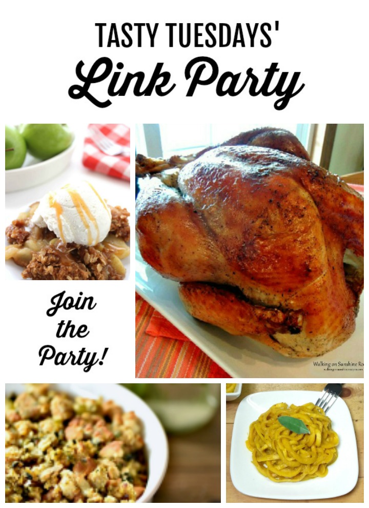 Tasty Tuesdays' Link Party Collage of features for Nov 5