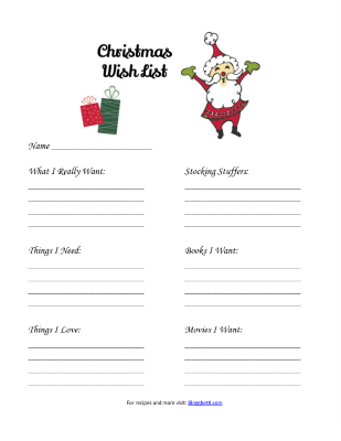Christmas Wish List - small
