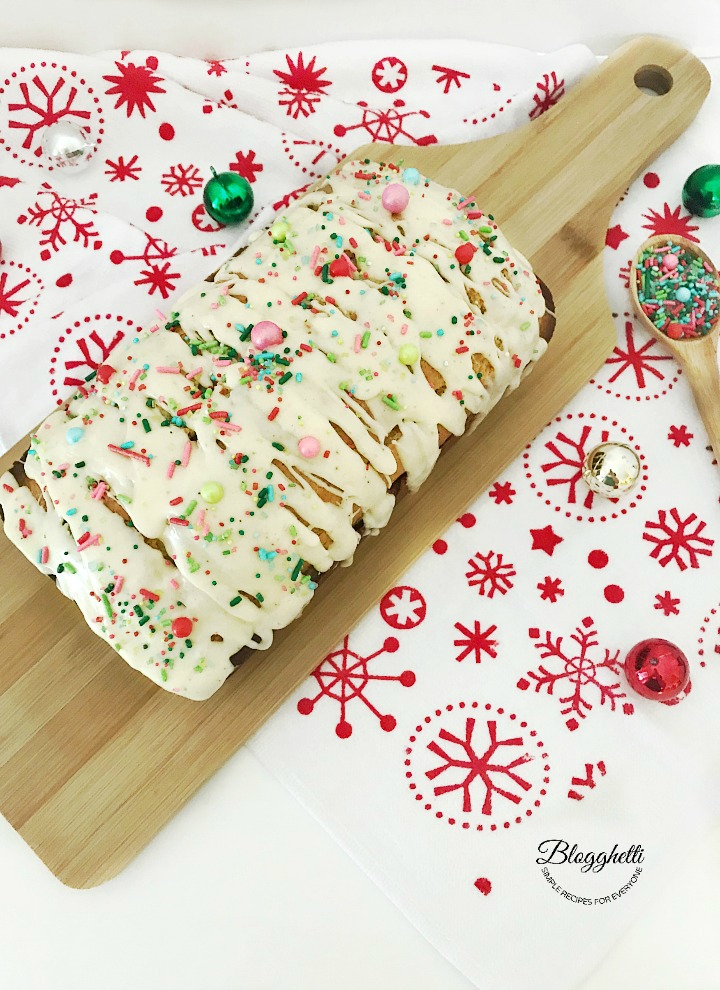 Festive Holiday Eggnog Bread