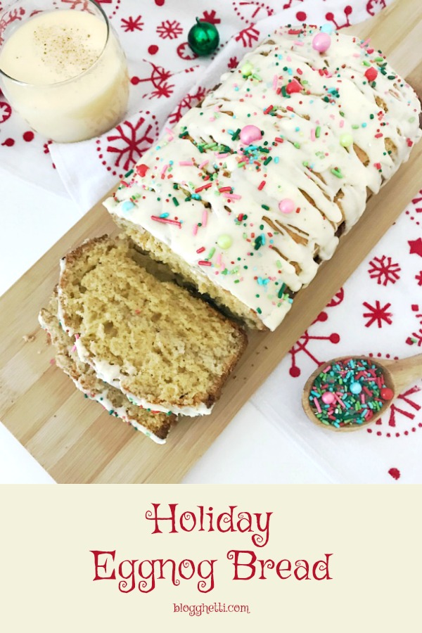 Holiday Eggnog Bread - pin