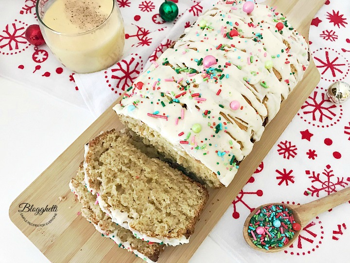 Holiday Eggnog Bread - twitter