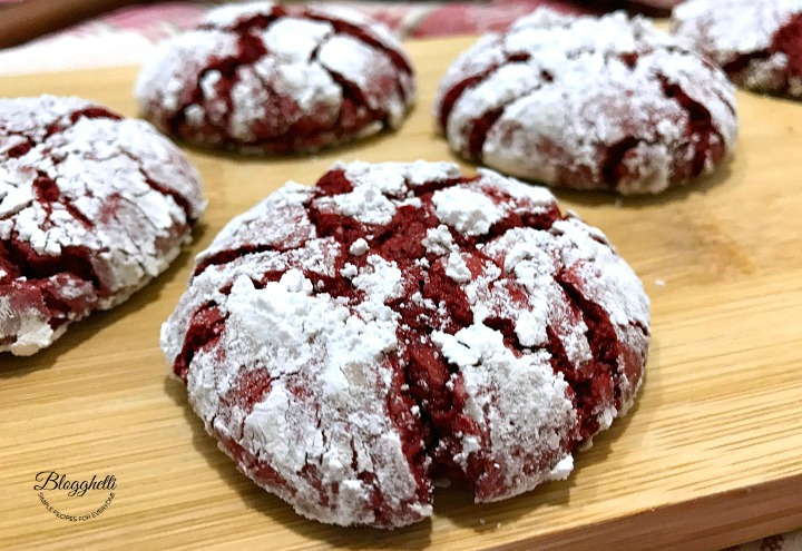 Easy Red Velvet Crinkle Cookies - twitter