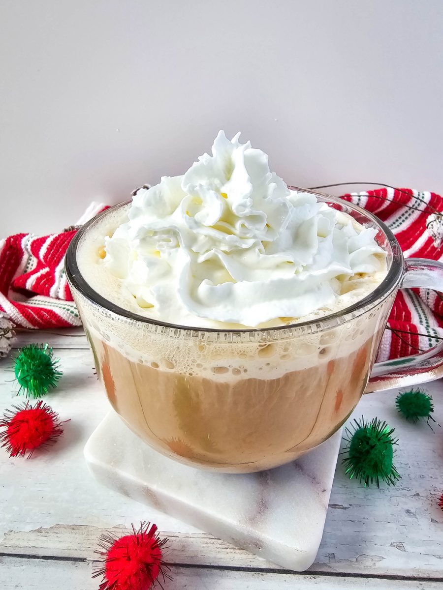 gingerbread coffee with whipped cream