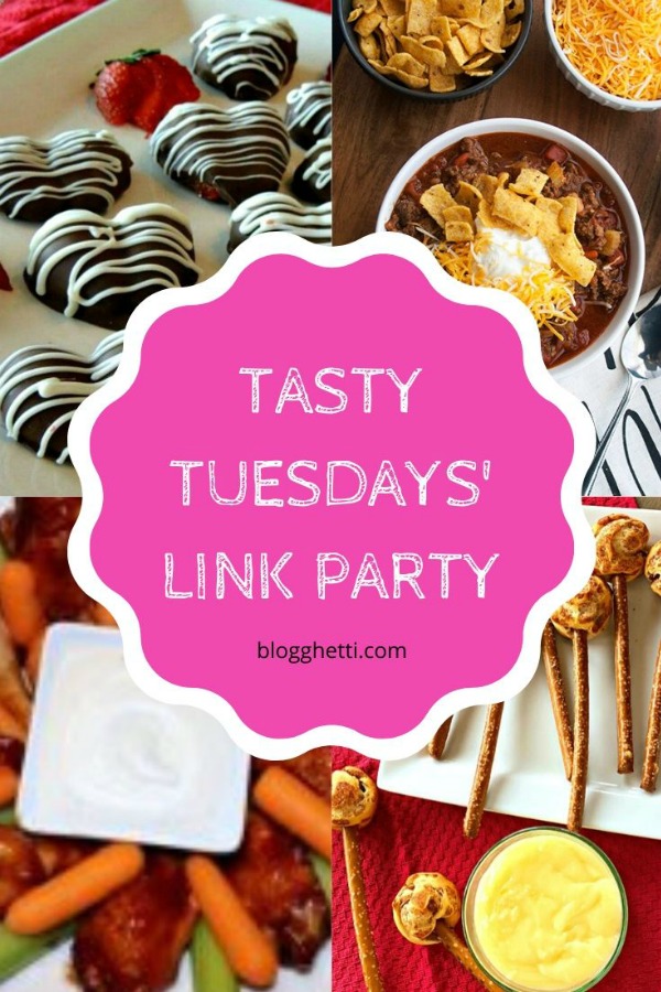 collage of this week's Tasty Tuesdays' Link Party features