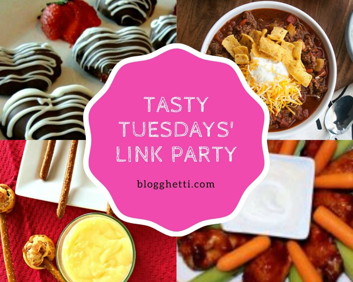 collage of this week's Tasty Tuesdays' Link Party features