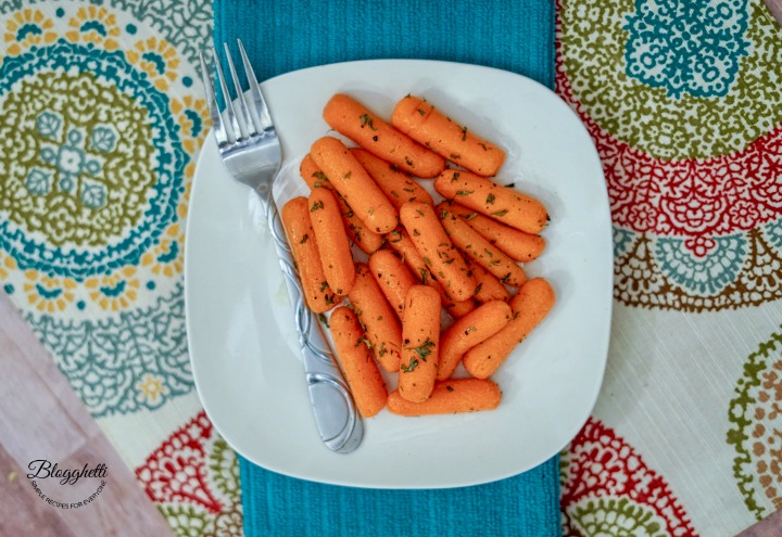 Roasted Butter Garlic Carrots - feature