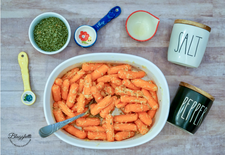 prep for roasted butter garlic carrots