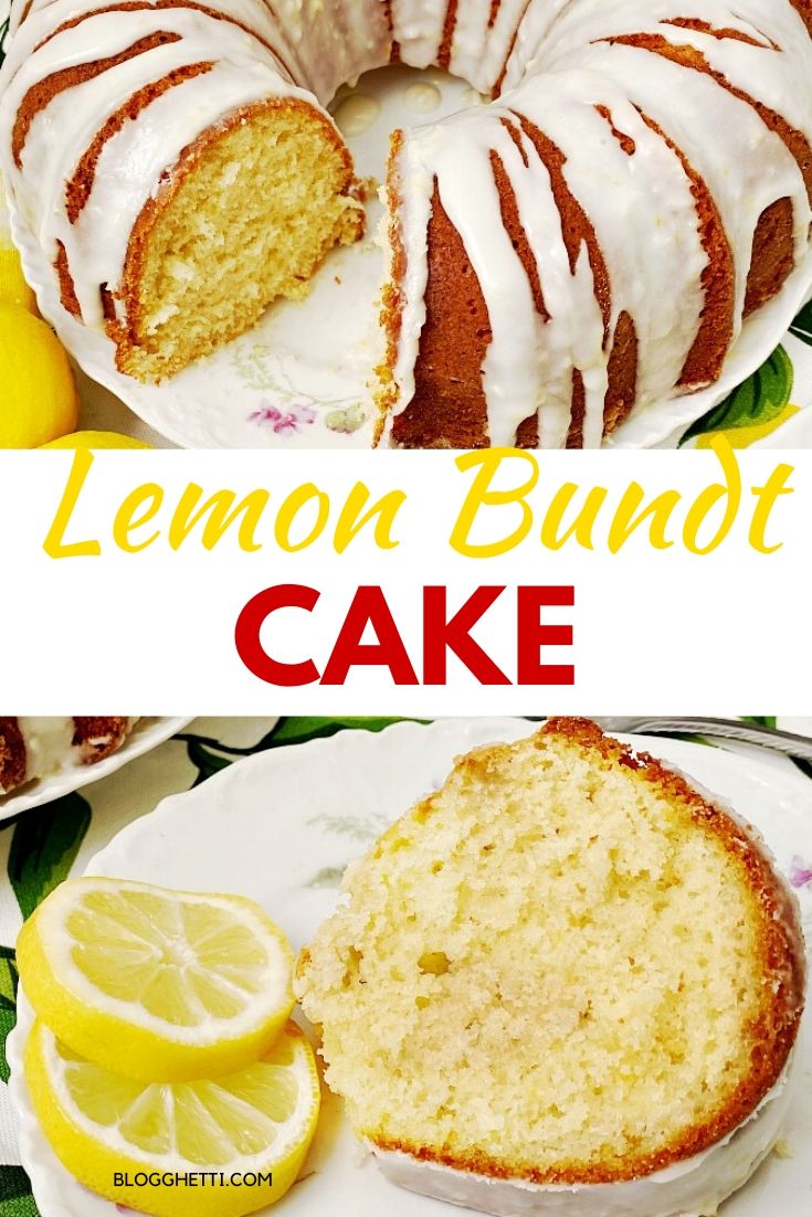 Delicious Lemon Bundt Cake - pin