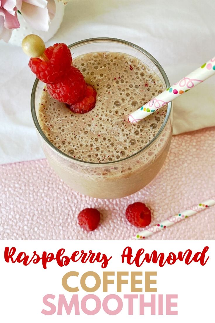 Easy Raspberry Almond Coffee Smoothie