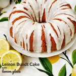 Lemon cake with lemon glaze