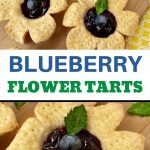 blueberry flower tarts - pinterest