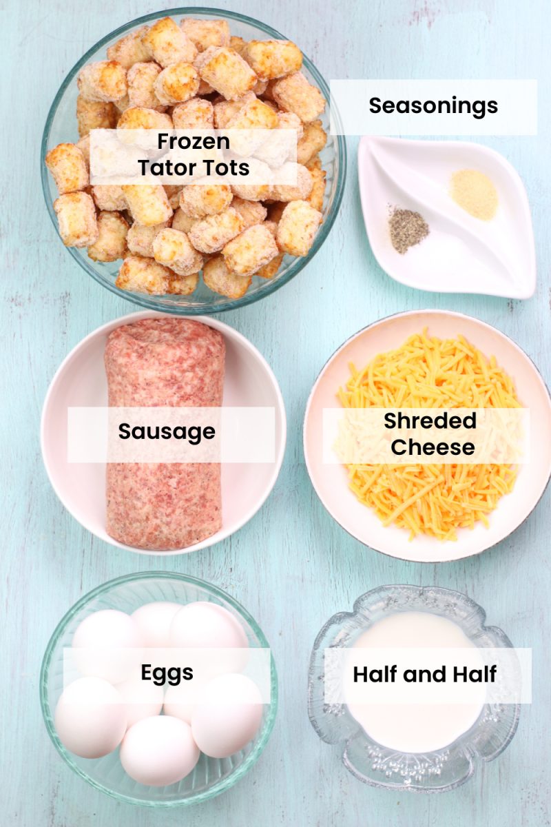 ingredients for tator tot casserole