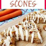super easy carrot cake scones