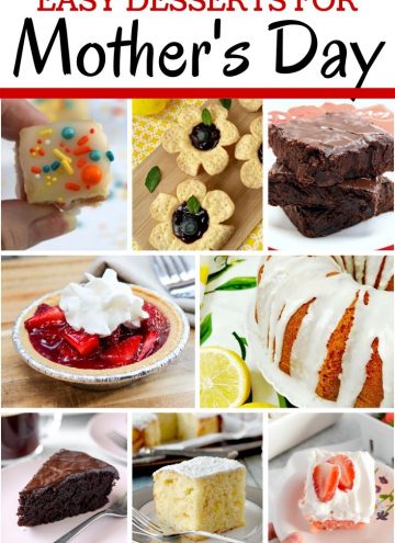 Easy Desserts for Mother's Day collage