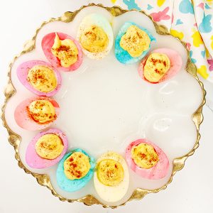 feature image for easter deviled eggs