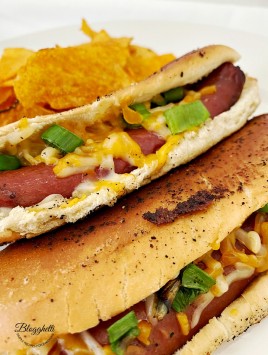 grilled cheese hot dogs with chips