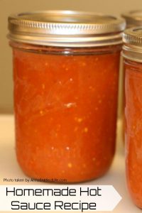 homemade hot sauce in jars