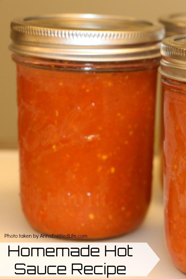 homemade hot sauce in jars