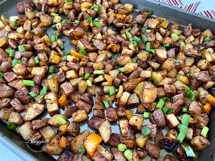 Oven Roasted Potatoes with peppers