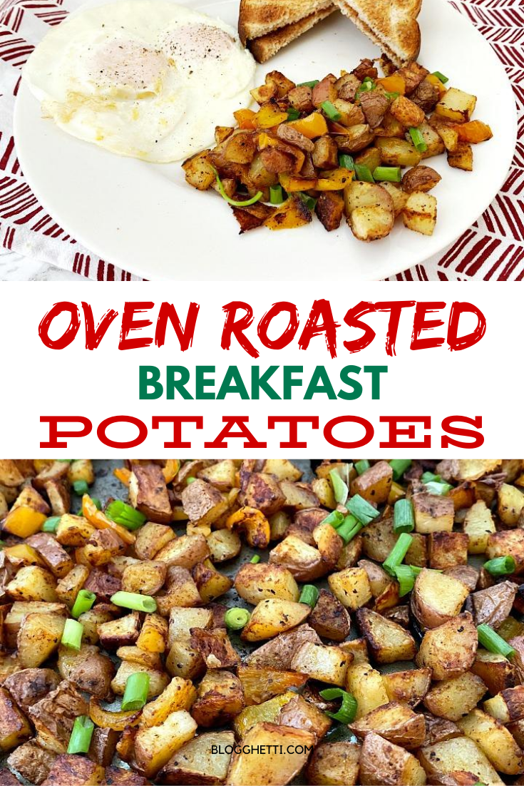 Oven roasted breakfast potatoes with eggs - Copy