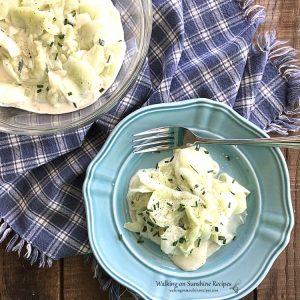 Overhead-photo-of-German-Cucumber-Salad