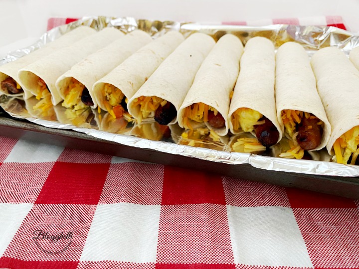 breakfast taquitos ready to bake in oven