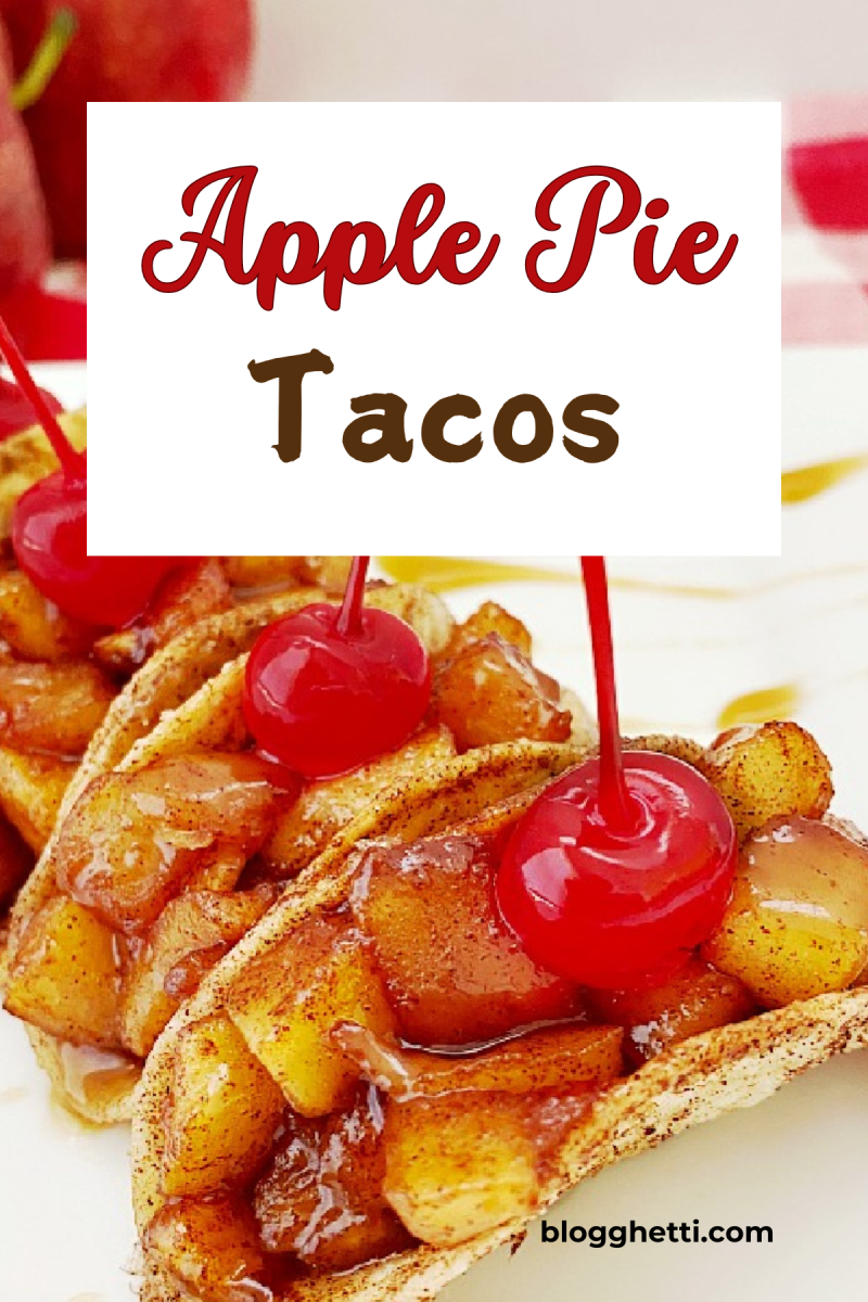 apple pie tacos image with text