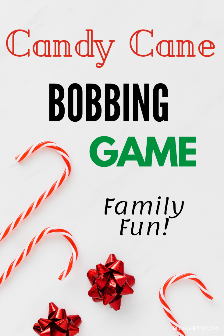 Bobbing for Candy Canes Christmas Party Game