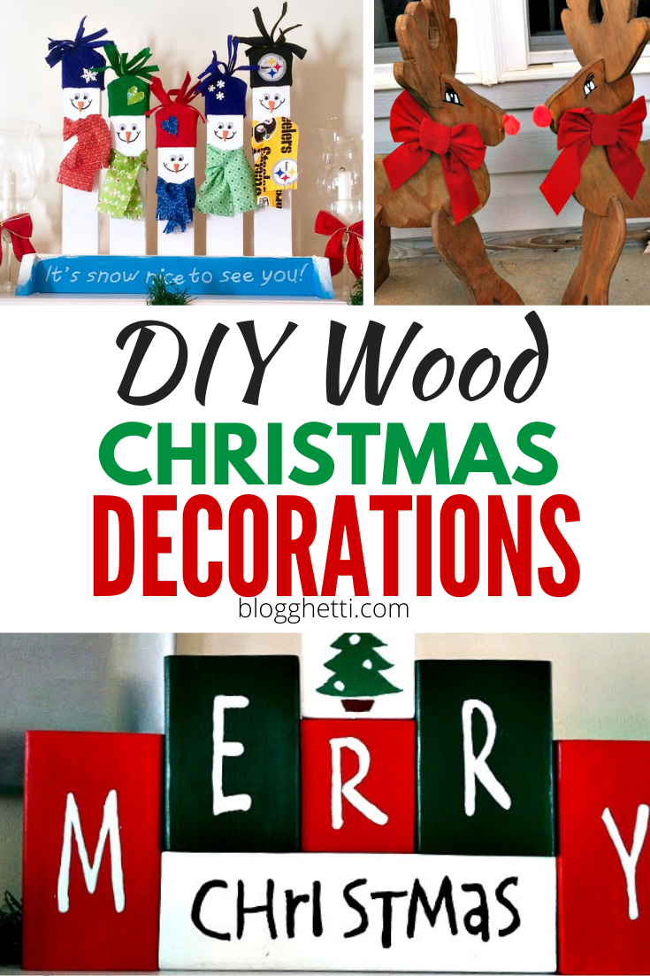 DIY Wood Christmas Decorations