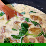 Zuppa Toscana made in the slow cooker