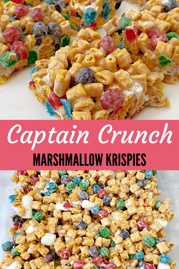 Captain Crunch Marshmallow Krispies with text overlay