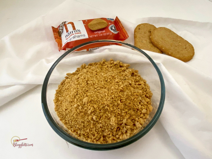 Nairn's oat grahams crushed in bowl