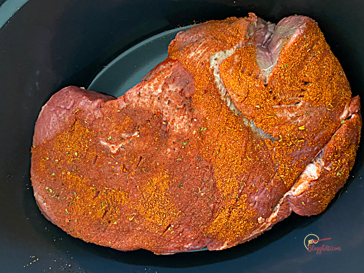 seasoned beef roast in slow cooker
