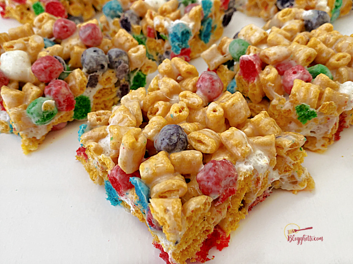 close up of captain crunch marshmallow cereal bars