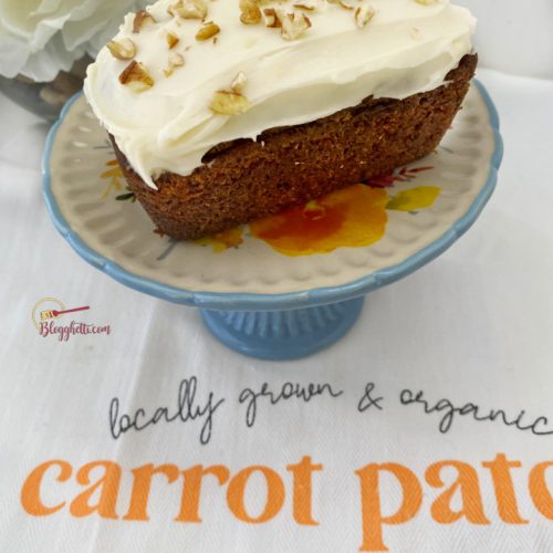 Healthy Carrot Cake Loaf with Cream Cheese Frosting - The Dietitian Feed