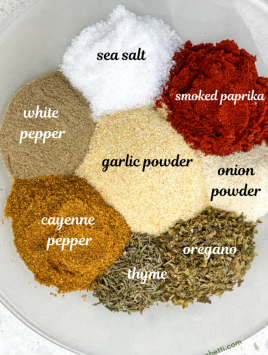 Ingredients for Easy Homemade Cajun Seasoning