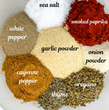 Ingredients for Easy Homemade Cajun Seasoning