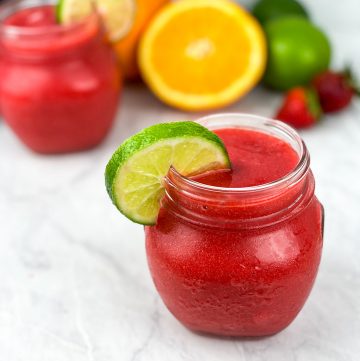 non-alcoholic frozen strawberry margarita