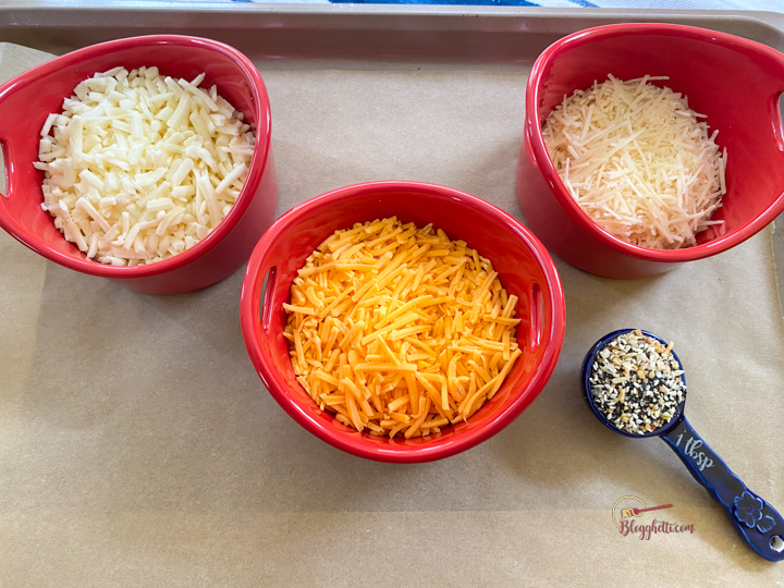 ingredients for cheese crisps