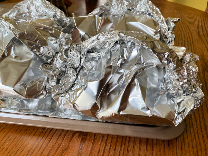 burger packets ready to grill