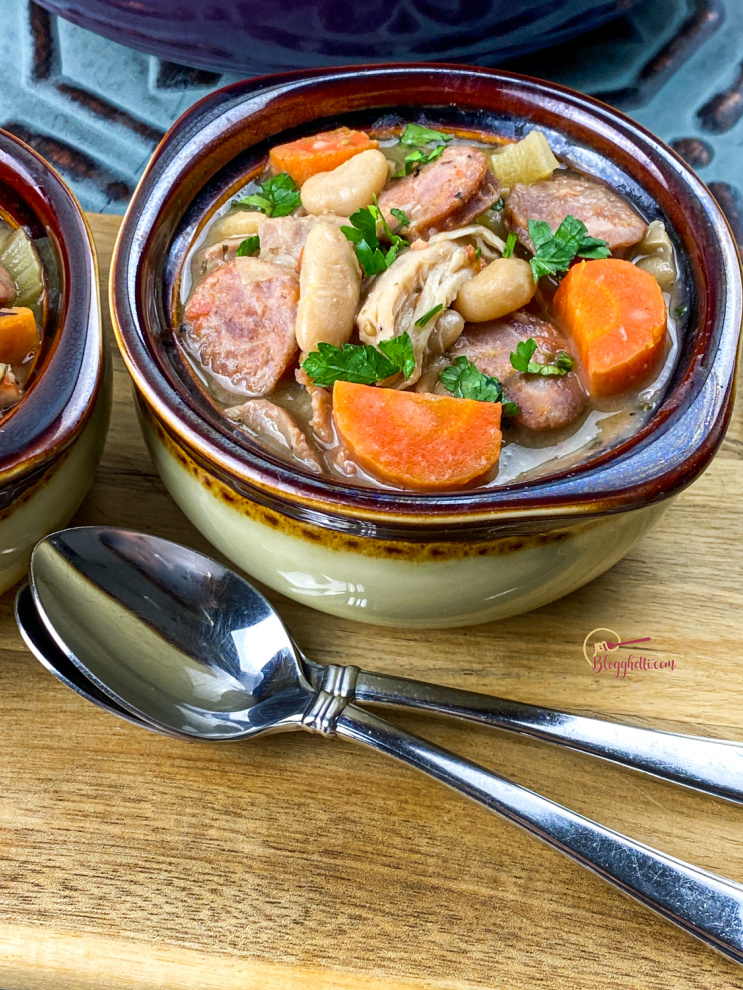 Rustic Chicken and Sausage White Bean Stew