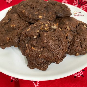 platter of German Chocolate Cookies