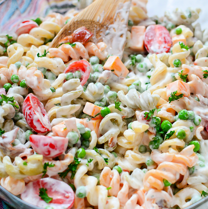 Creamy Bacon Tomato Pasta Salad