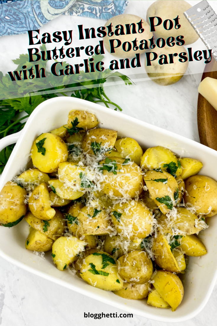 Instant Pot Baby Potatoes with Garlic Herb Butter - The Recipe Pot