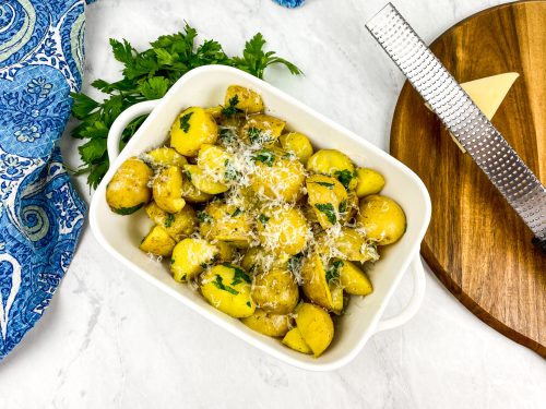 Easy Instant Pot Buttered Potatoes With Garlic And Parsley