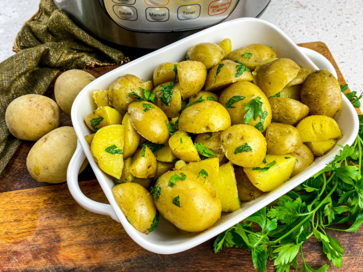 parsley buttered potatoes