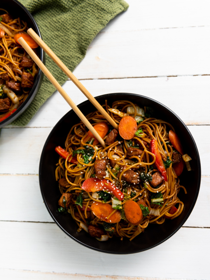 pork lo mein made in the instant pot