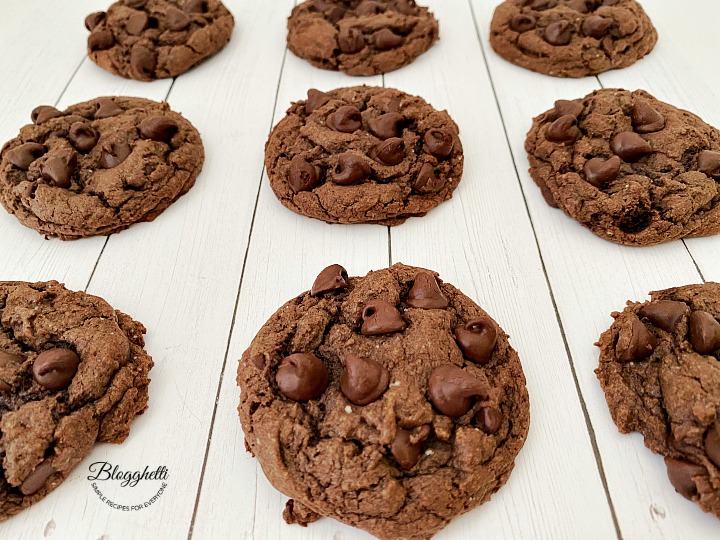 Chocolate Cake Mix Cookies are the best for spur of the moment cravings or for baking up goodies for holiday trays and care packages.  
