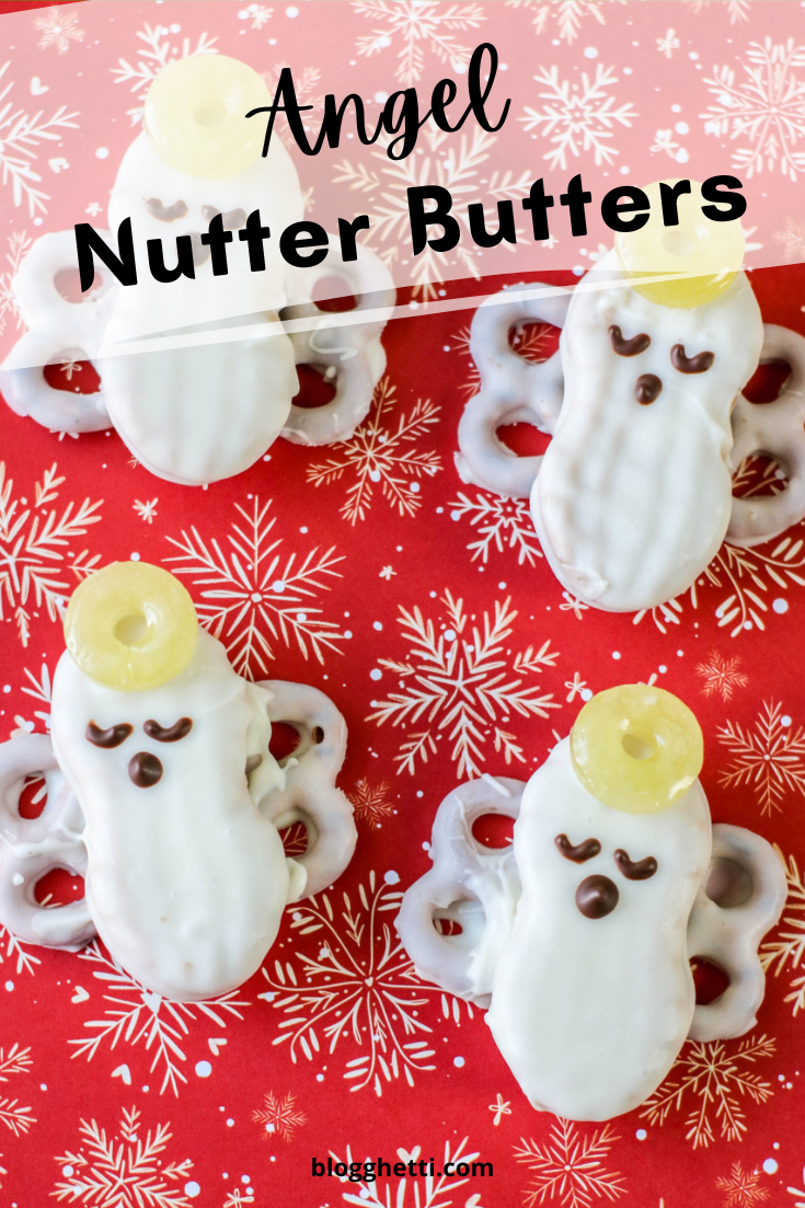 angel nutter butter cookies image with text overlay