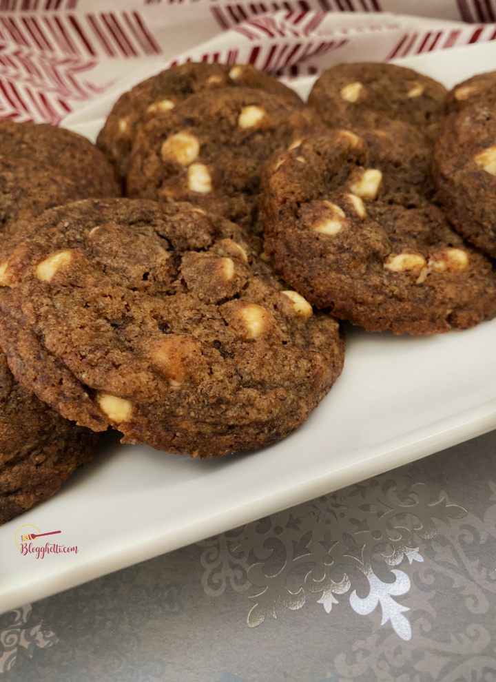 White Chocolate Espresso Cookies are a chocolate and coffee lovers dream cookie!